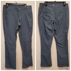 Kuhl Trekr Pants Women’s 10 Short Hiking Outdoor Cargo Pockets Gray Nylon